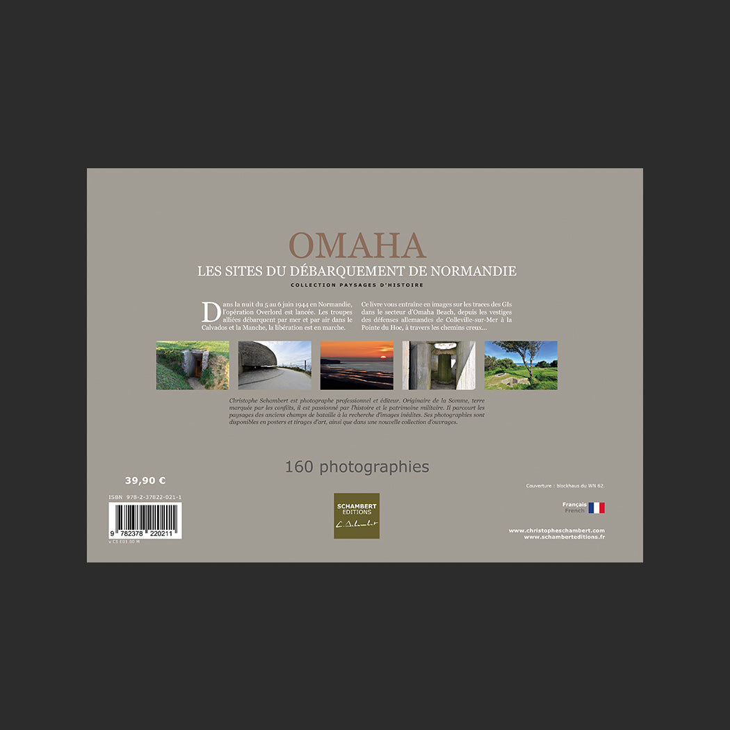 Livre photo Omaha Beach Les sites du débarquement de Normandie - Dos.
