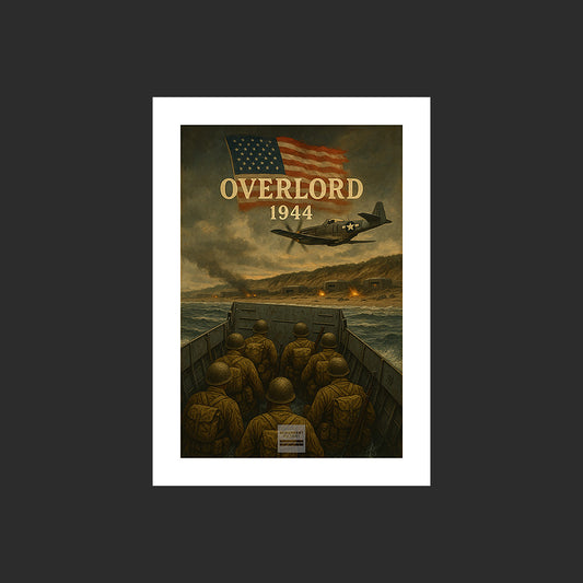Affiche MP0001 Overlord 1944 Omaha Beach Colleville-sur-Mer Normandie